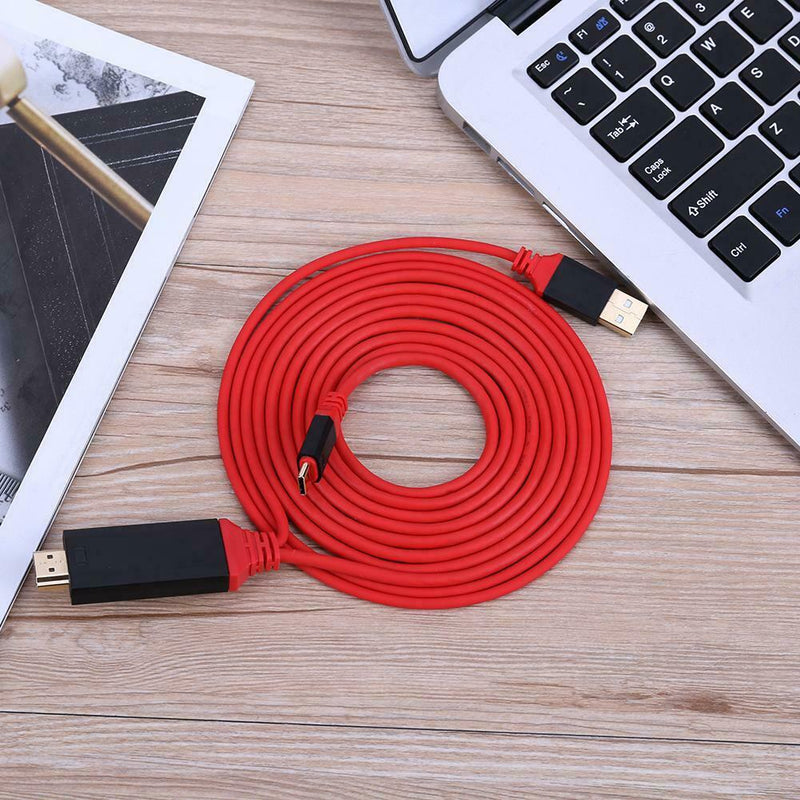 USB3.1 Type-C to HD Multi-media Interface Adapter Cable with USB PowerCable