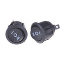 5PCS 3 Position Round Car SPDT Round Rocker Switch 6A 250VAC / 10A 125VAC FT