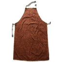 Welder Apron Heat Insulation Welding Artificial Cowhide Brown 95x65cm