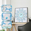 DIY Geometric Special Shaped Diamond Painting Cross Stitch Clock Home Decor