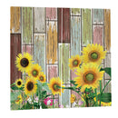 2x Sunflower Blackout Curtains Thermal Insulated Drape Fabric Curtain 150x166 cm