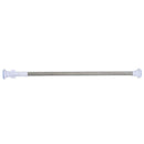 Stainless Steel Round Head Extendable Telescopic Tension Shower Curtain Rod