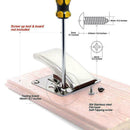 Stainless Steel Fillet Clamp fish Cleaning Board Deep jaw Clip & Screws U5G1