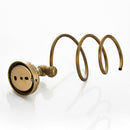 Spiral Blow Hair Dryer Stand Holder Wall Mounted Holder Rack Organizer Brass