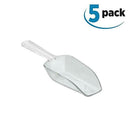 5Pcs Plastic Shovel Clear Food Soya Bean Flour Rice Tea Shovel Ice Cube Scoop