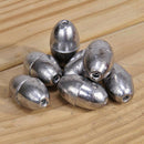 100Pcs 0.5g Olive Shape Fishing Lead Weights Sinker Fish Tackle Accessory Deluxe