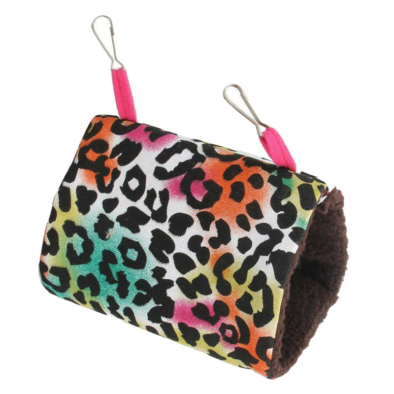 Pet Bird Parrot Budgie Hammock Cage Hut Tent Bed Hanging Cave Bed Leopard S