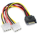 15Pin SATA Male to Double 4 Pin Molex Female IDE HDD Power HardDrive Cabl.kz