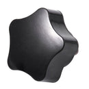 M6x10mm Male Thread Plastic Star Head Locking Screw Handle Black 2pcs Z2Q4