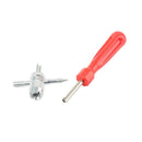 3Pcs Chrome Car Tire Changer Metal Tyre Valve Stem Puller Repair Wheel Tool