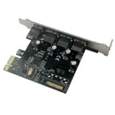 4Ports PCI-E to 3.0USB PCI Express Expansion HUB Card SATA Power Adapter C4S5