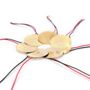 12pcs Piezoelectric Piezos Amplifiers Discs Leads For Cigar Box Guitar Pickup