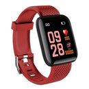 116 Plus 1.3 inch Screen Smart Bracelet Fitness Tracker USB Wristband (Red)