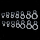 14pcs Telescopic Fishing Rod Guides Tips Repair Kit Line Rings Eyes Set, 14