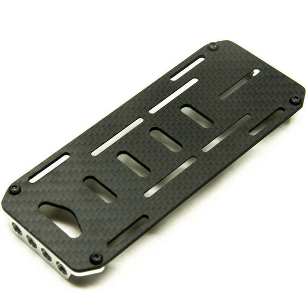 Durable Carbon Fiber Battery Mounting Plate Simulation Universal RC Crawler Car