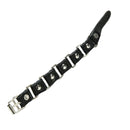 1 X  Metal Cone Stud Spikes Rivet Leather Wristband Bangle Cuff Bracelet JBMWTO