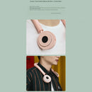 Lazy Fan Neckband Hanging Neck Mini Cooling Sports Rest Fan Hands Free Pink