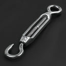 M4 4mm Thread Adjustable Stainless Steel Eye Hook Turnbuckle 10pcs I7U2