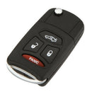 Replacement 4 Buttons Flip Folding Car Remote Key Case Shell for Chrysler D