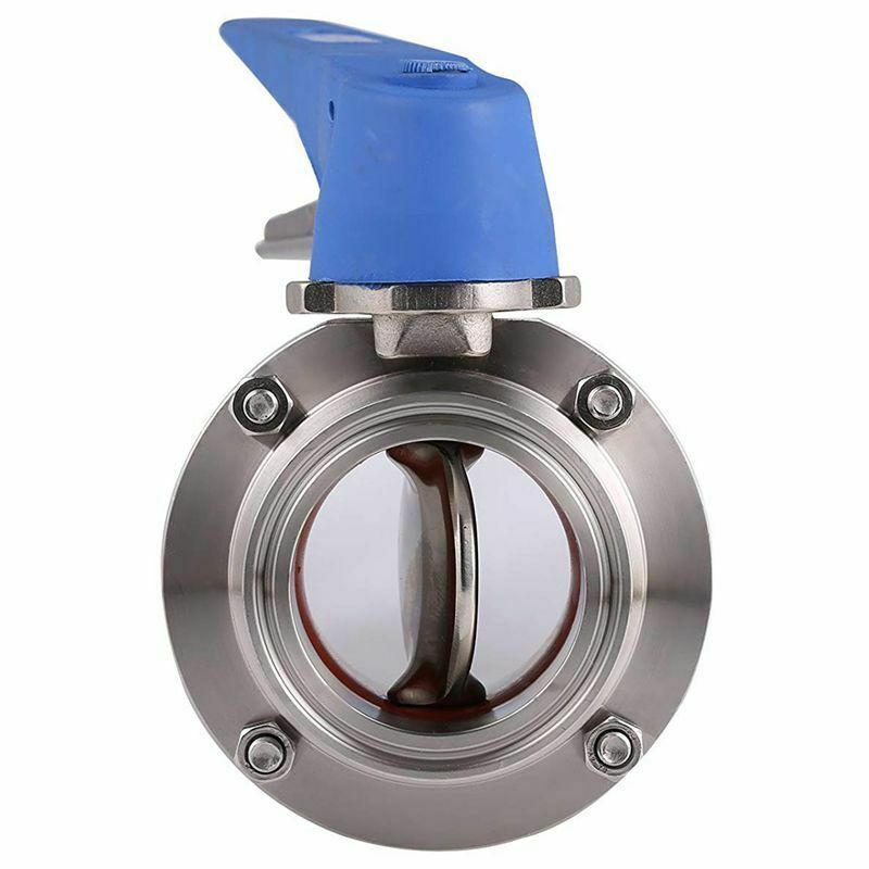 1-1/2 inch 38mm SS304 Stainless Steel Sanitary 1.5 inch Tri Clamp Butterfly