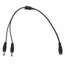 30cm 5.5x2.1mm 1 Female to 2 Male Plug DC Power Jack CCTV Camera Splitter C T6Q9