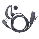 2 Pin G Shape Ear Piece Headphone w/ Micophone Fit for BaoFeng 2-Way Radio