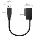 7+6 13Pin Slimline SATA DVD/CD Optical Drive to USB 3.0 for Laptop Cable Adapter