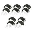 5 Pcs Black Over-the-Door 8 Hook Hanger