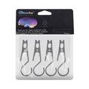 4pcs Shine Trip Outdoor Camping Tent Awning Clamp Hook Anti-slip Snap Clips