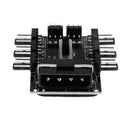 4Pin IDE Powered 8 Way 3pin Cooling Fan Power Cable Extender Hub Accessory