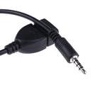 1Pc 3.5mm male audio AUX jack to USB 2.0 type a female converter adapter cabl Gw