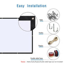 120'' Indoor Portable Projector Screen Soft Home Cinema Movie Screen 16:9