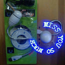 LED Programmable Message Fan W/custom Drawing USB Fan - USB Powered