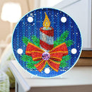 DIY LED Special Shaped Diamond Painting Christmas Candle Night Light Decor