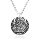Retro Buddha Tibet Yoga Mandala Amulet Lotus Meditation Pendant Necklace Jewelry