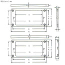 Alloy Electric Guitar  Pickup Mounting Ring For LP Style Guitar