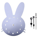 Nordic Style Wooden Clock Girls Bedroom ChildrenS Room Cartoon Mute Rabbit