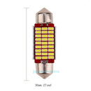 36mm 27SMD DC 12V Auto Car Interior White LED Light Decoding Reading Lamp Bulbs