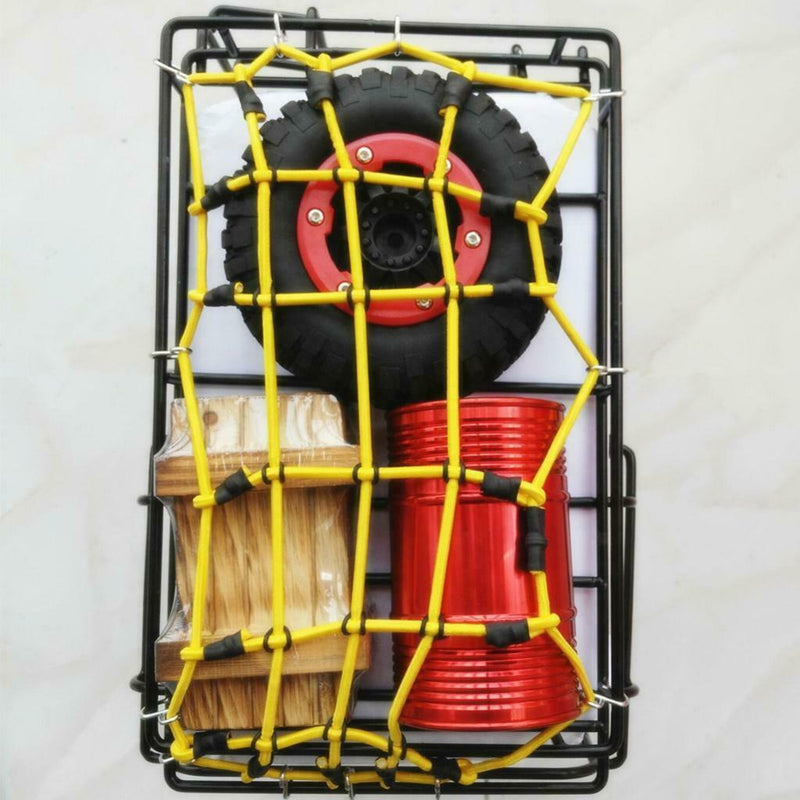 1:10 Elastic Rubber Luggage Net Yellow for Axial SCX10 Traxxas TRX4 RC Cars