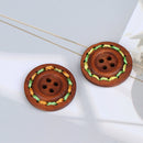 10pcs Wooden Buttons Natural Sewing Buttons Craft Clothes Decor clothing Craf TE