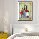 5D DIY Special Shaped Diamond Painting God Cross Stitch Kit Home Wall Decor