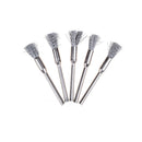 5pc Steel Wire Brushes rotary tools polishing accessories for mini drill Fine BX