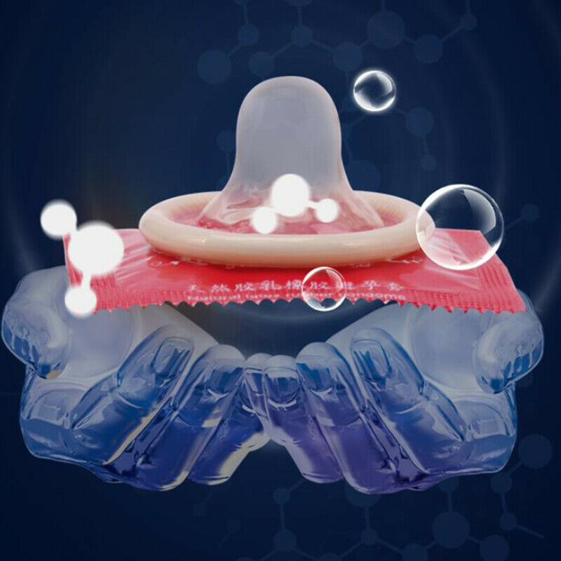 Hyaluronic Acid Water Soluble Smooth Large Oil Latex Condoms ContraceptivlyJ Bj