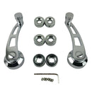 2x Chrome Billet Aluminum 4-1/4 Window Crank Handle Kit Replacement fit for Ford