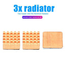 3pcs Copper Heatsinks Cooling Fin Kit for RPi 3B+/3B/2B Motherboard Chip