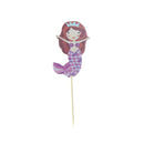 24X Cartoon mermaid cupcake topper picks kid birthday party decoration BX