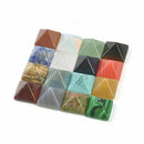 7Pcs Chakra Pyramid Stone Crystal Healing Wicca Natural Spirituality Collections