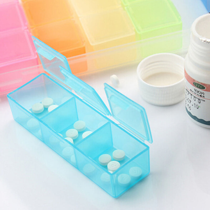 Medicine Weekly Storage Pill 7 Days Tablet Sorter Box Container Case OrganizerTO