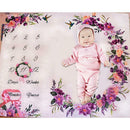 Newborn Baby Blanket Photos Background Photography Monthly Growth Milestone Prop