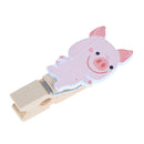 10pcs pig Wooden Clip Wedding Wood Clip Cute Photo Wall ClipWY BX
